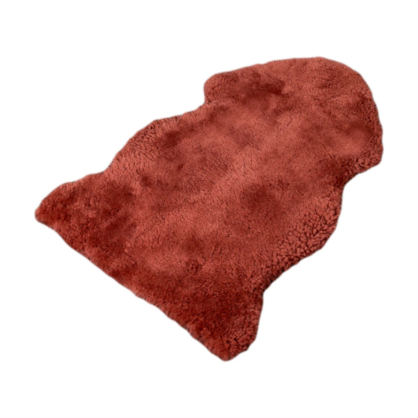 Coral Short Pile Sheepskin Rug
