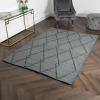 Grey Diamond Pattern Rug (3 Sizes)