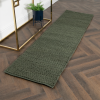 Green Knitted Runner Rug