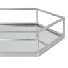 Silver Hexagon Set of Two Trays