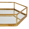 Gold Hexagon Set of Two Trays