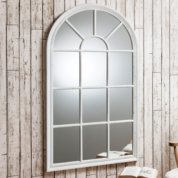 Freya Mirror White