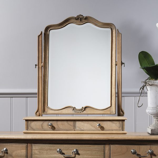 Ash Dressing Table Mirror Weathered