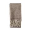 Herringbone Wool Throw Taupe