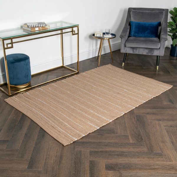 J-WEAVE-120180 Woven Stripe Jute Rug