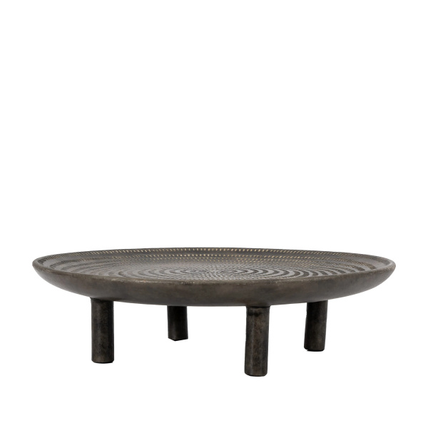 Sgraffito Footed Tray Large