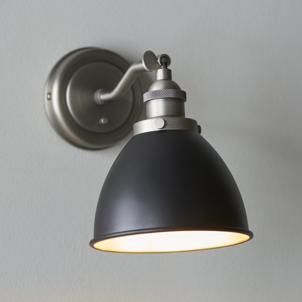 Francesca Wall Light Matt Black Small