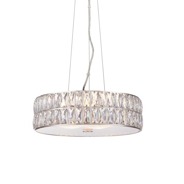 Vanessa Chrome Plated Small Round Pendant Light