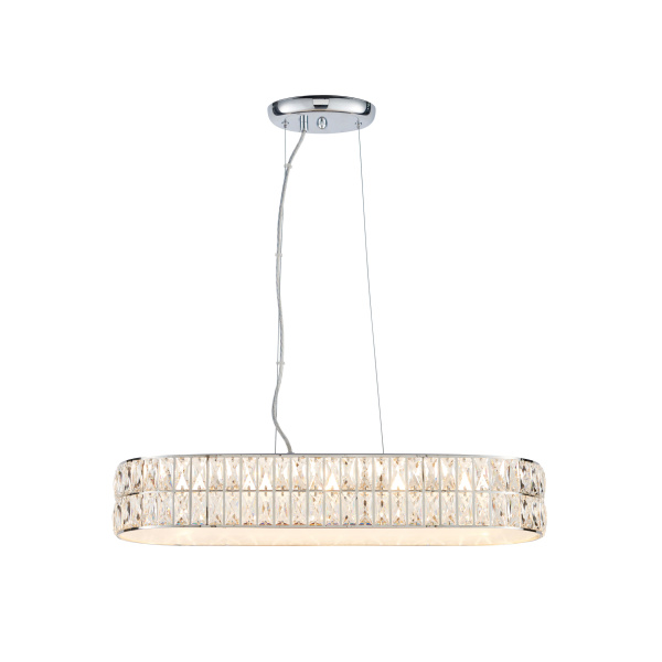 Vanessa Chrome Plated Small Stadium Pendant Light