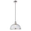 Harper Bright Nickel and Glass Pendant Light