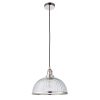 Harper Bright Nickel and Glass Pendant Light