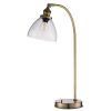 Harper Antique Brass and Glass Table Lamp