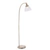 Harper Antique Brass and Glass Floor Lamp