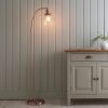 Harper Aged Copper and Glass Floor Lamp