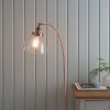 Harper Aged Copper and Glass Floor Lamp