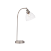 Harper Brushed Silver and Glass Table Lamp
