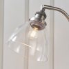 Harper Brushed Silver and Glass Table Lamp