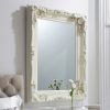 Carved Louisa Wall Mirror Cream