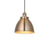 5016087154555 Francesca Pendant Light Antique Brass Small