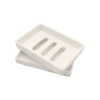 Double Layer Ceramic Soap Dish Off-White