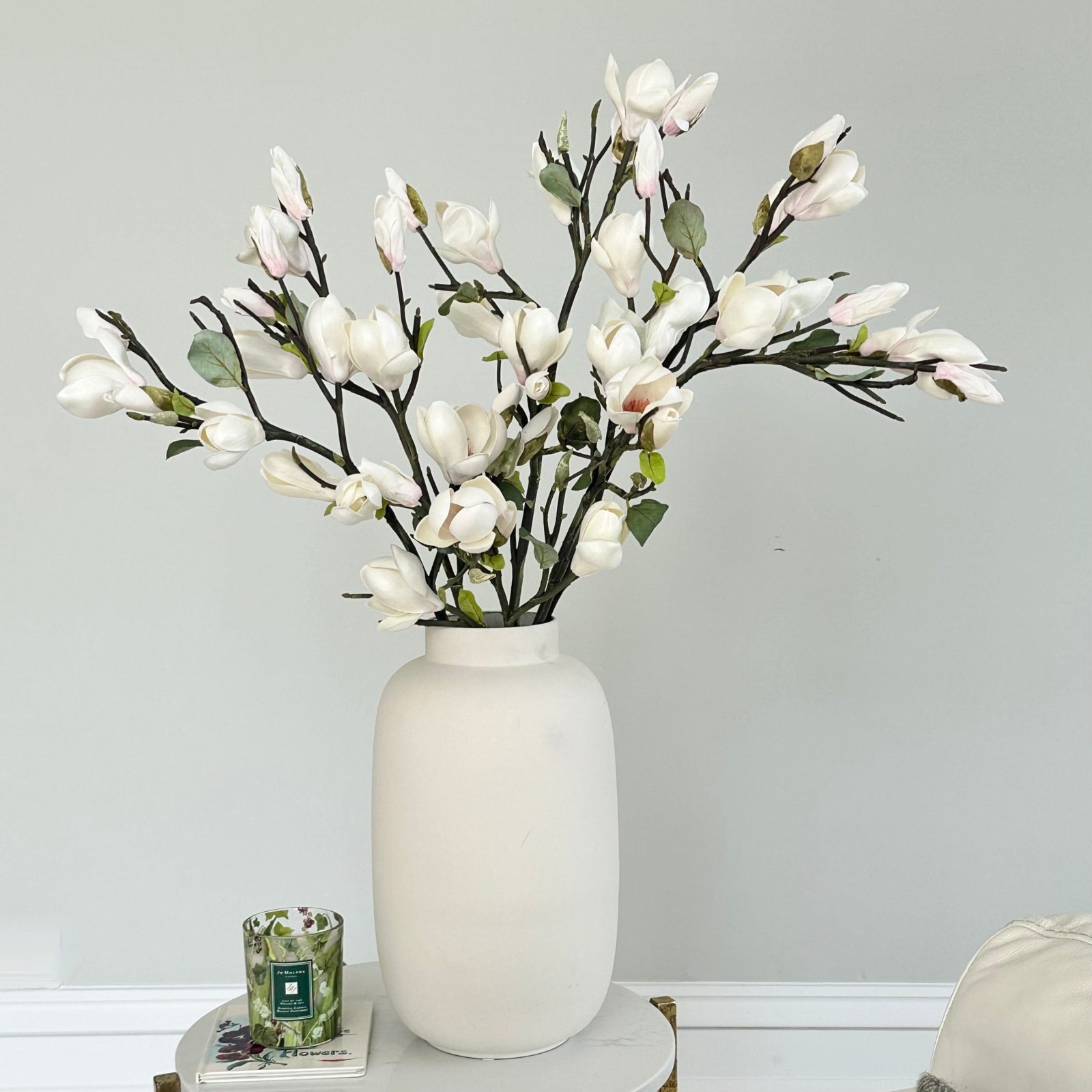 Tall White Magnolia Branch