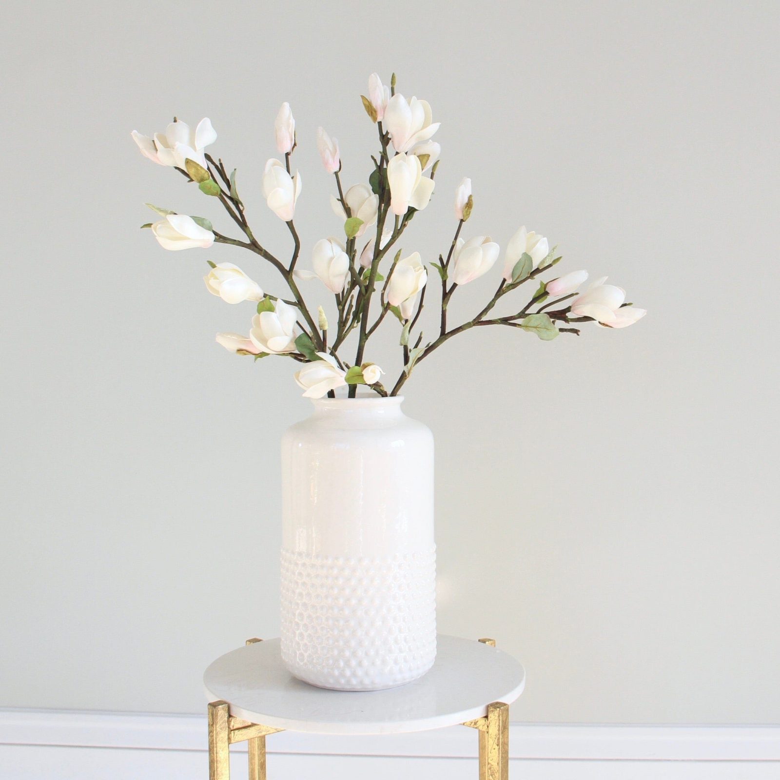 Tall White Magnolia Branch