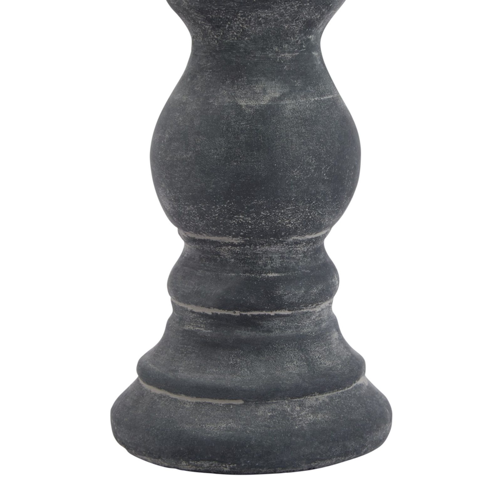 23325-b Amalfi Small Grey Column Candle Holder