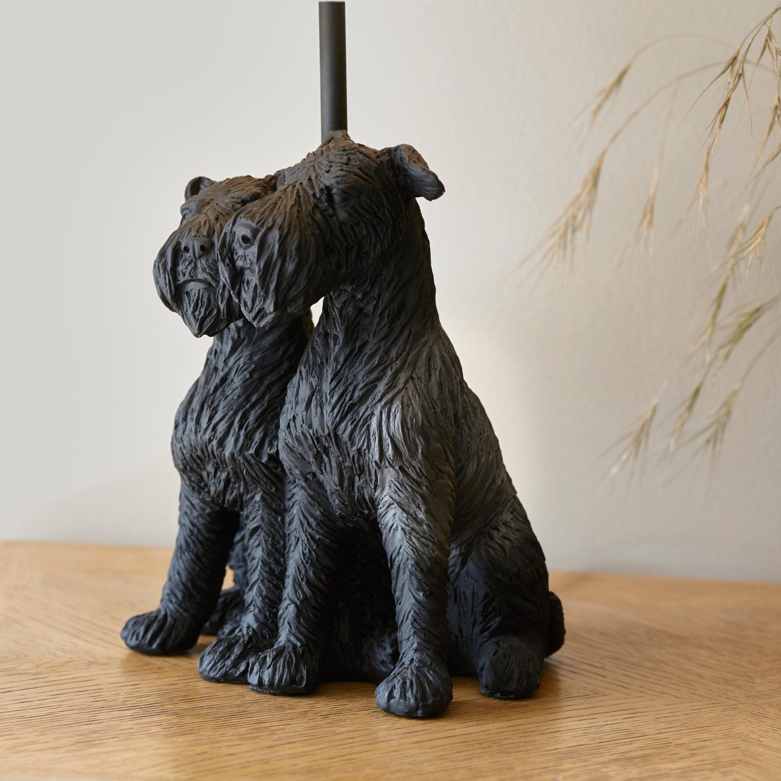 Westie Table Lamp Black