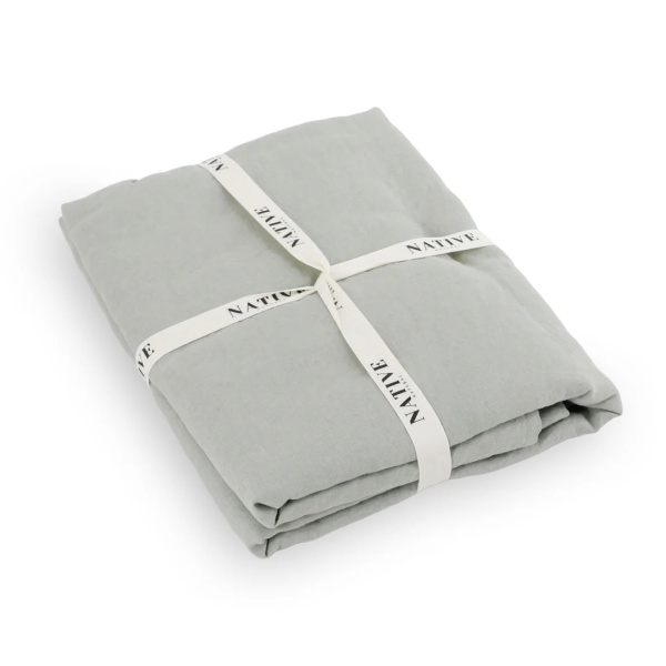 Stone 100% Linen Tablecloth