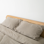 Natural Pair Of 100% Linen Pillowcases